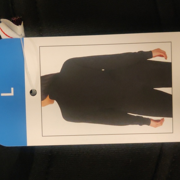 New! Fila black front zipper closure long sleeves sz L sweater - Picture 2 of 11